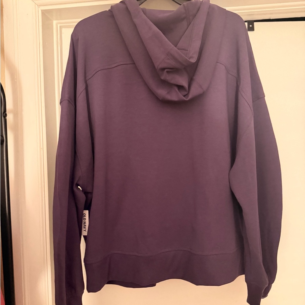 Old Navy Active Dynamic Fleece Hoodie – XXL – Purple – NWT - Picture 3 of 3